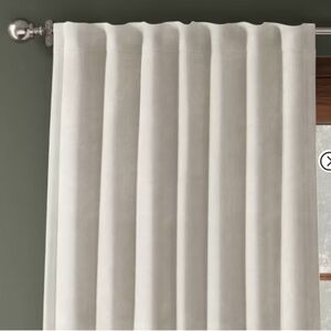 Cream Chenille Blackout Curtain
